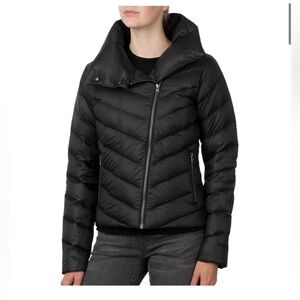 Patagonia Black Puffer Jacket with Chevron Quilting (XL)